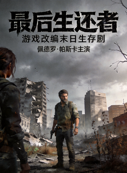 美剧《最后生还者》海报 - 游戏改编末日生存剧，佩德罗·帕斯卡主演